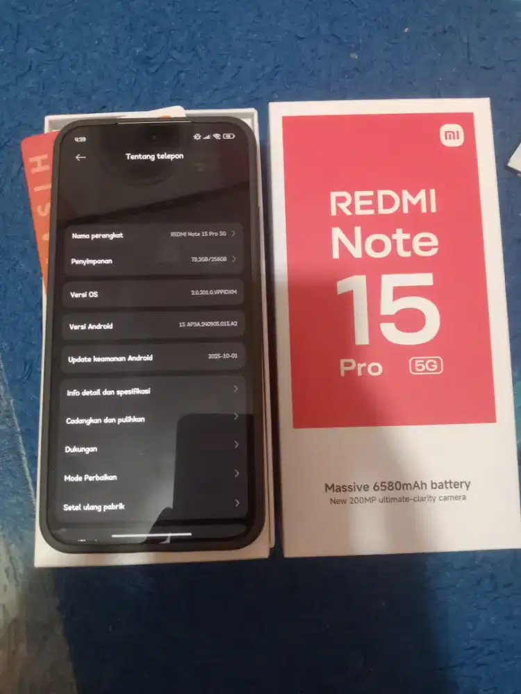 Redmi Note 15 Pro 5G memori 8/256