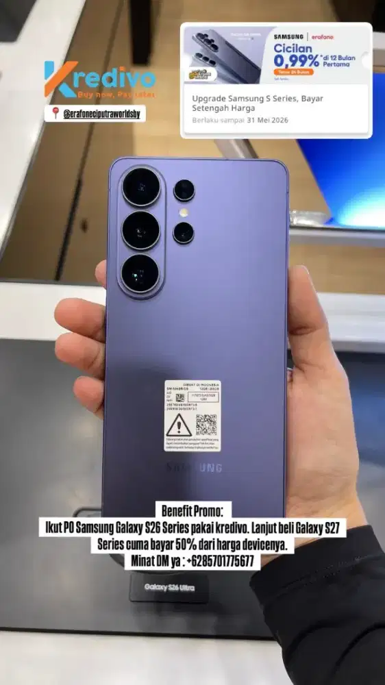 PRE ORDER SAMSUNG S26 SERIES! CICILAN SYARAT KTP AJA