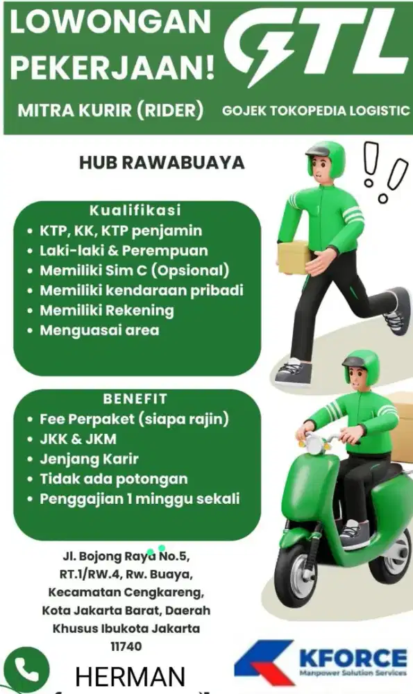 Loker Mitra kurir GTL