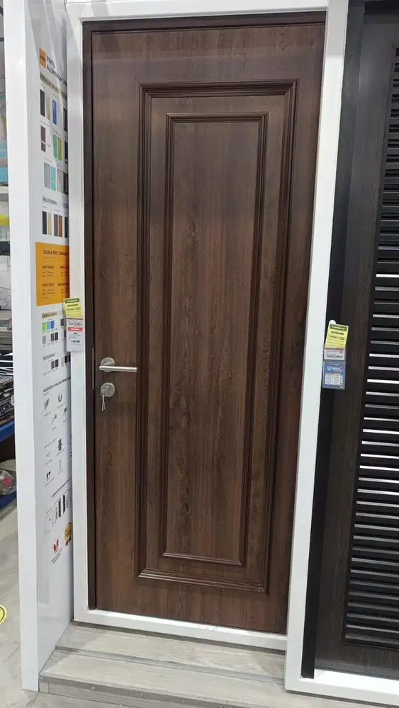 Pintu Aluminium Premium Motif Kayu