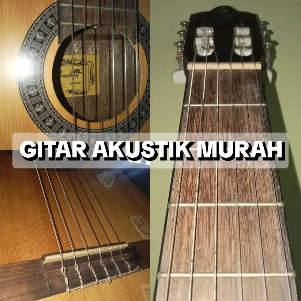 Gitar Akustik Cowboy – Kondisi Bagus (Nego)