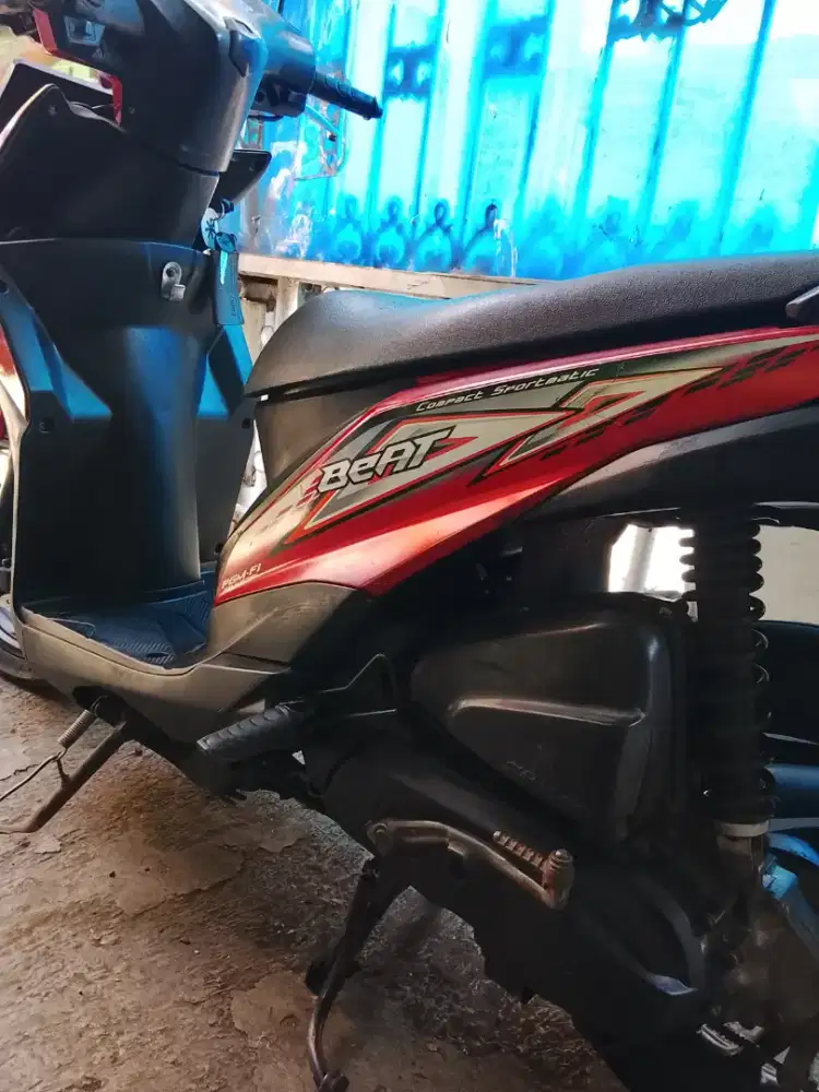 Honda Beat FI Pertama 2012/2013 Merah Pajak Isi Lengkap Kotamadya
