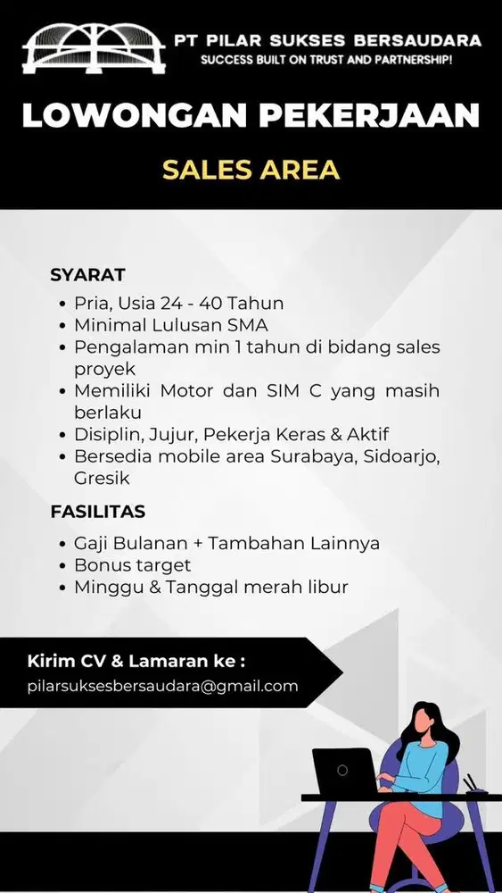 LOWONGAN KERJA SALES PROJECT AREA