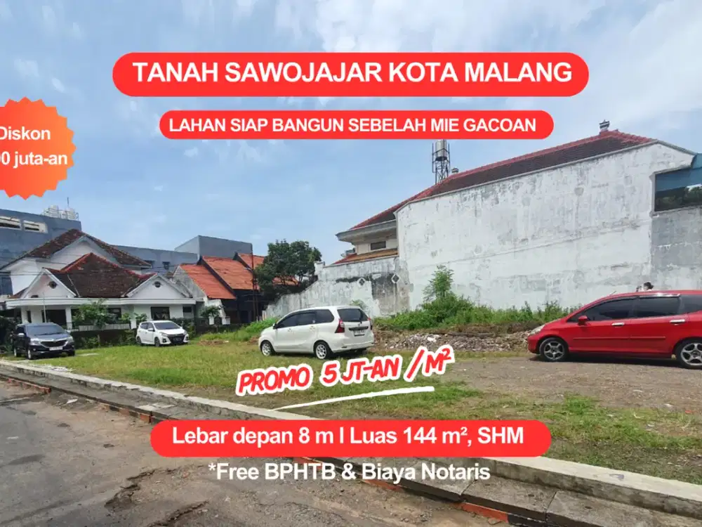 Tanah murah siap bangun Sawojajar SHM
