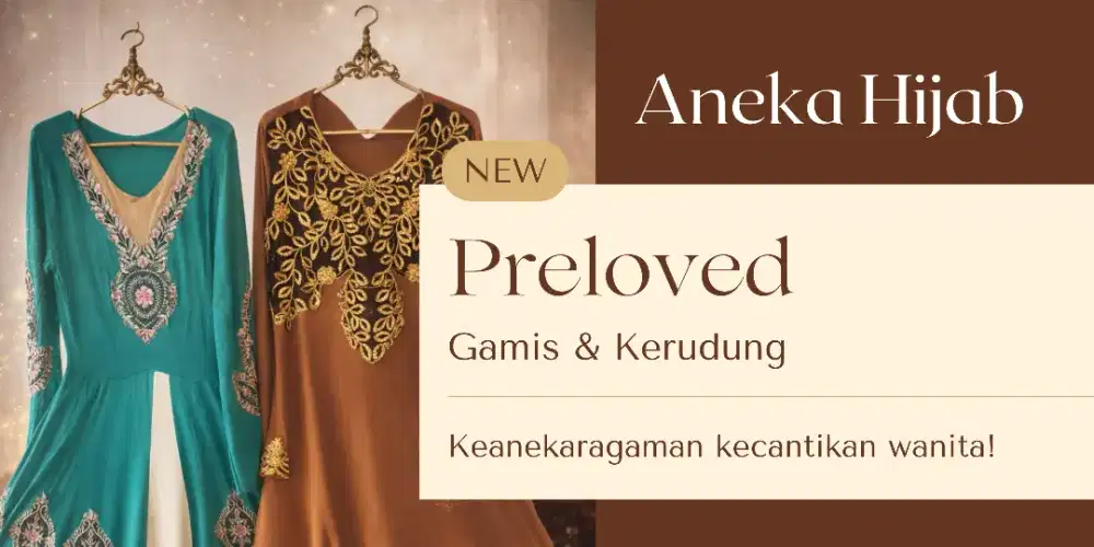 Preloved gamis dan kerudung