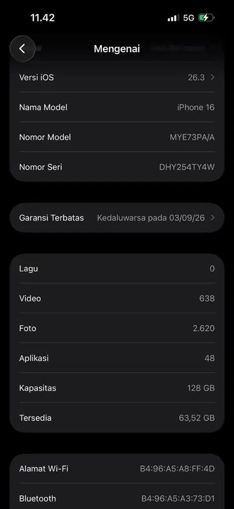 Iphone 16 128 Black Ex Ibox