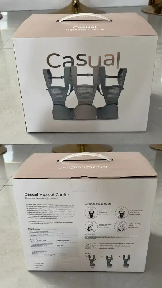 [BARU] MOOIMOM Casual Hipseat Carrier - Gendongan Bayi Ergonomis