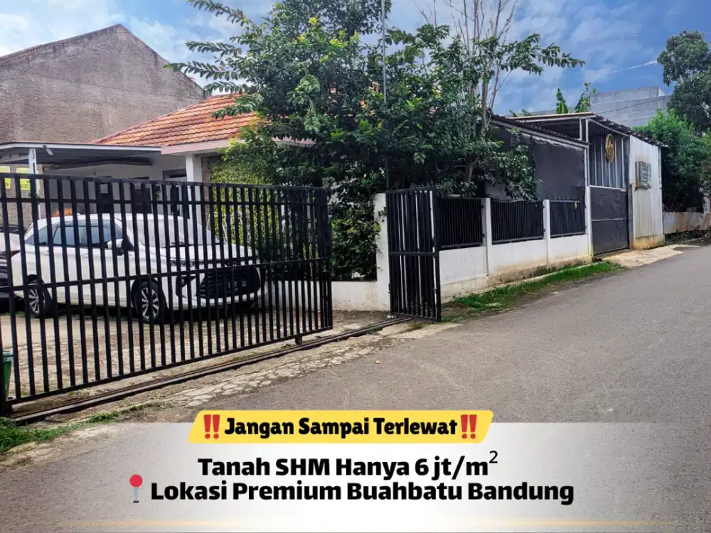 Kavling 125 m² SHM – Area Favorit Buahbatu Bandung