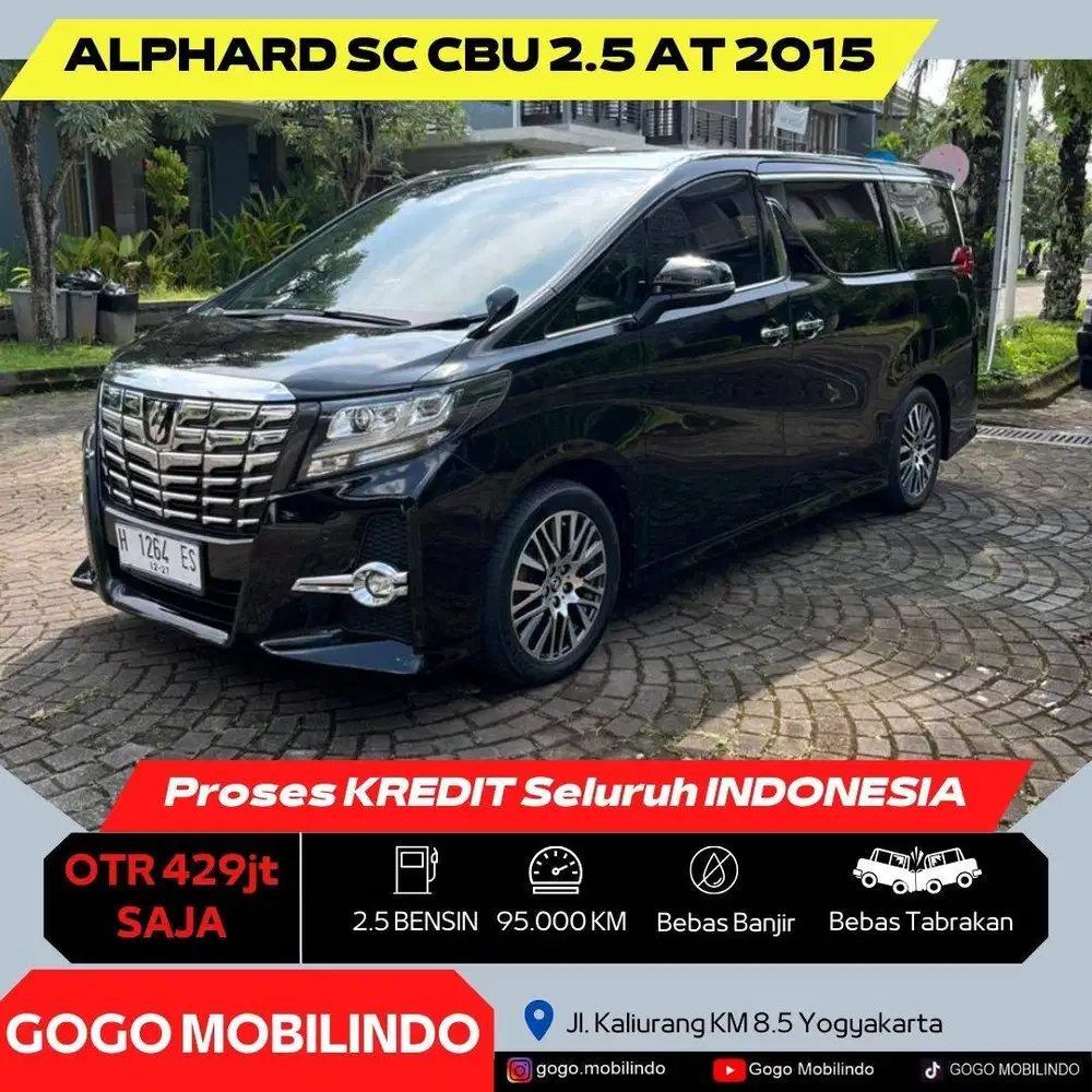 Toyota Alphard SC CBU Matic 2015 Plat H DP Minim Bisa Kredit