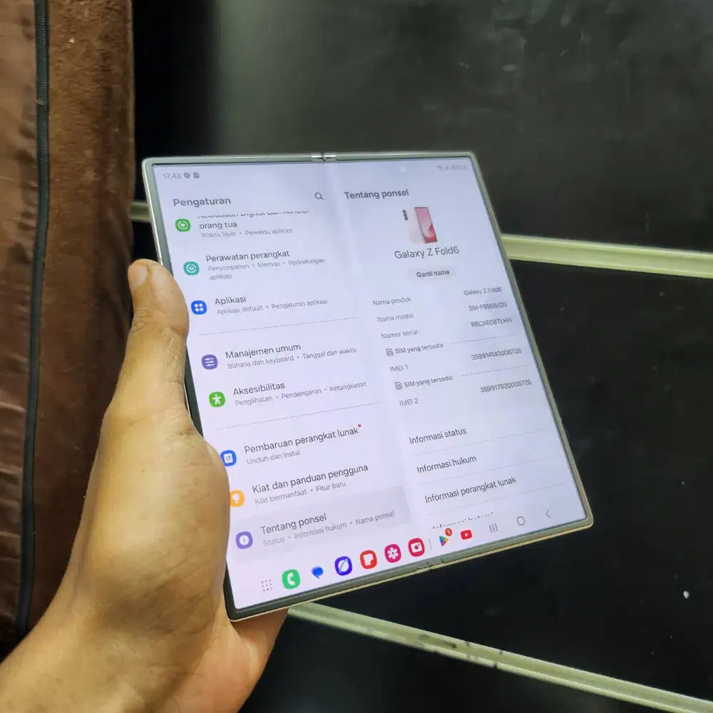 samsung z fold 6 256gb sein lengkap ori