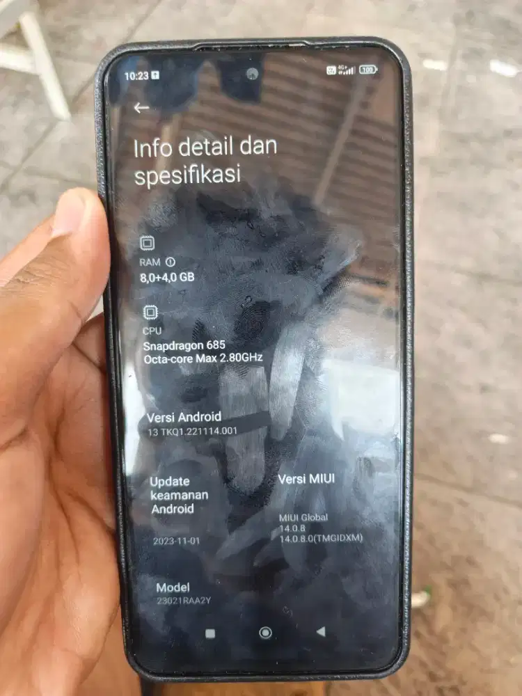 Jual hp Redmi note 12 8+4/128