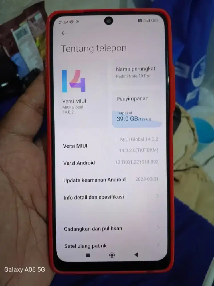 REDMI NOTE 10 PRO RAM 6/128