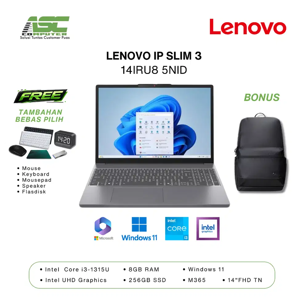 Laptop Lenovo Slim 3 14IRU8 5NID