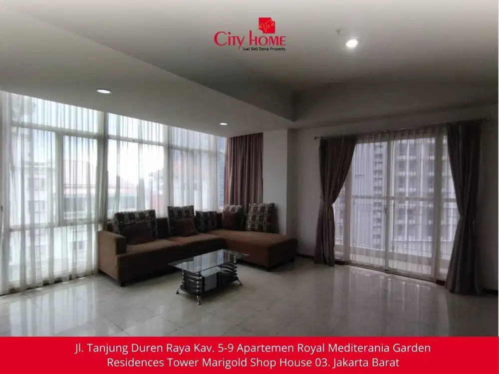 Sewa Apartemen Furnished di Royal Mediterania Garden Residences