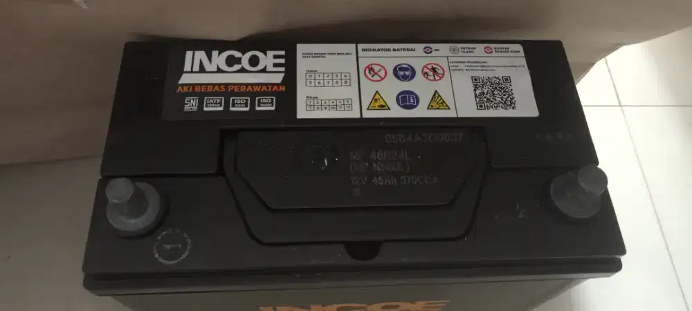 Aki Mobil NS60L  12Volt 45Ah INCOE MF Tukar Tambah