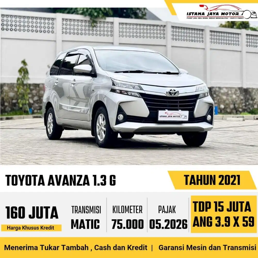 TOYOTA AVANZA G 1.3 AT 2021