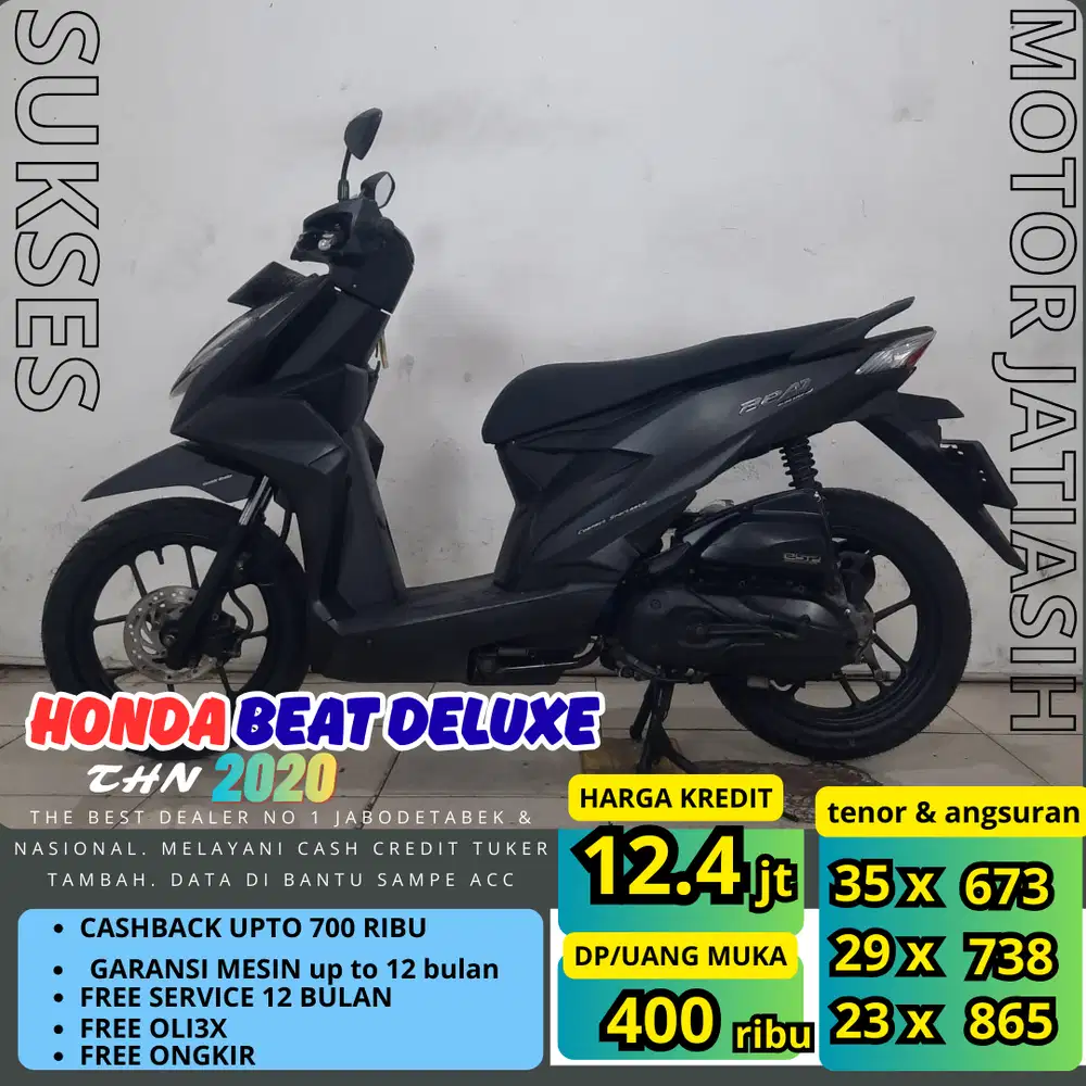 PROMO (SUKSES MOTOR) ANGSURAN TERMURAH DP HONDA BEAT DELUXE 2020