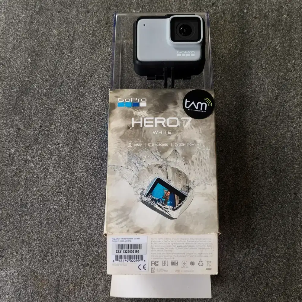 Go Pro Hero 7 white edition komplit box ex TAM mulus jarang pakai