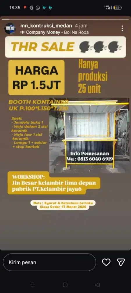 Booth Container THR SALE!!!