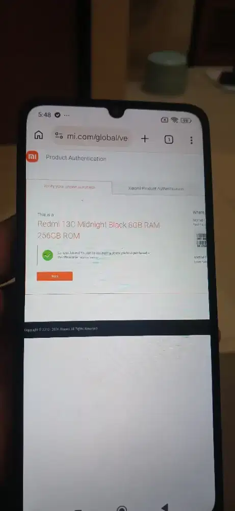 REDMI 13 C, RAM 8GB ROOM 256GB