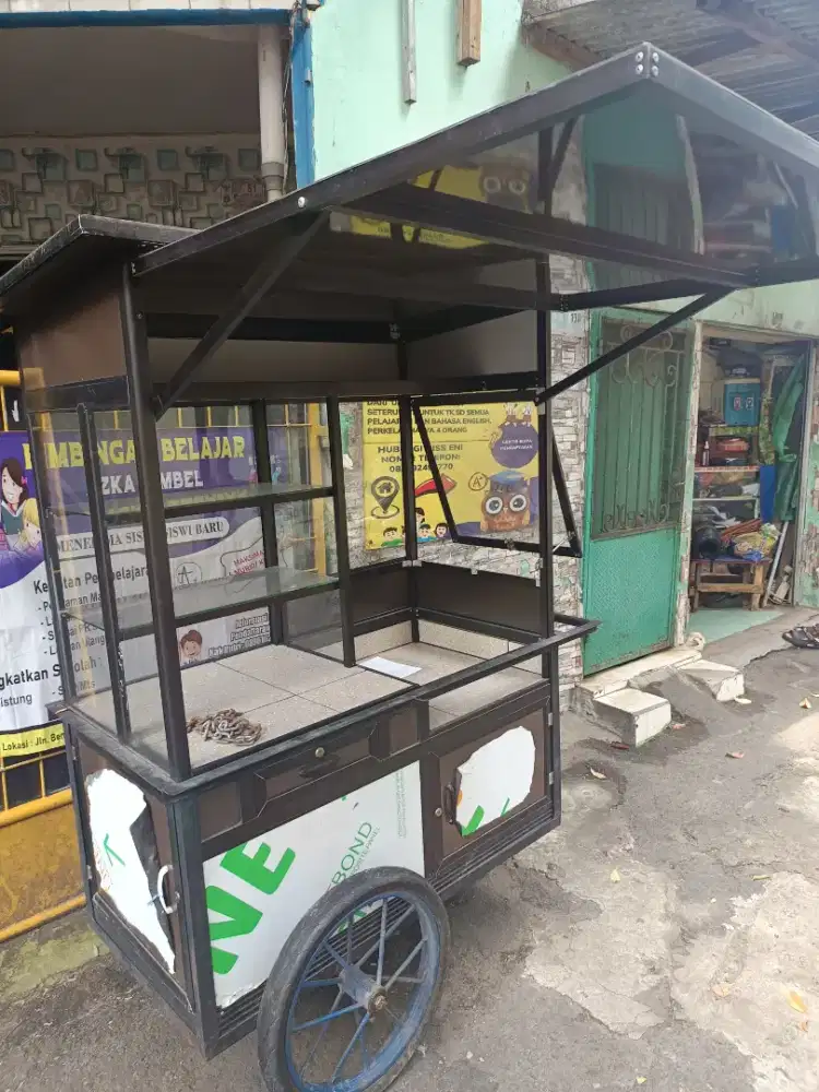 Dijual gerobak jualan baru
