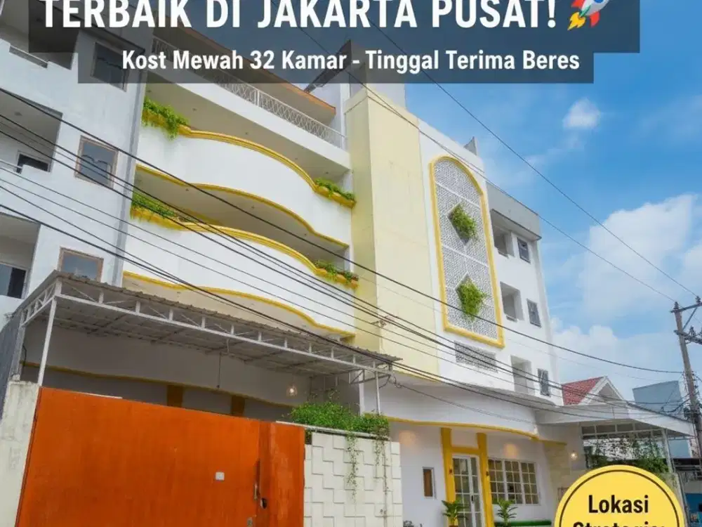 Jual Rumah Kost Baru di Mangga Besar Jakarta 32 Kamar Full Furniture