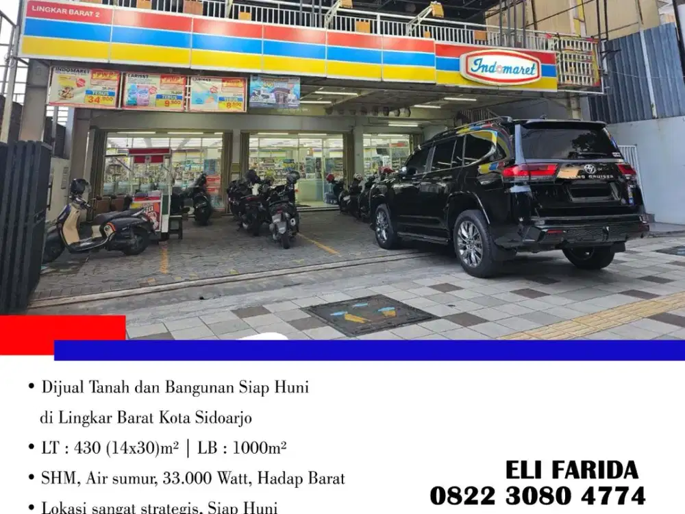 Dijual Tanah dan Bangunan Siap Huni di Lingkar Barat Kota Sidoarjo