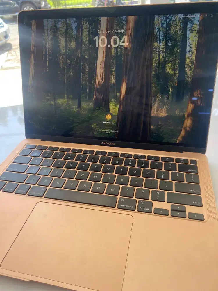 FULLSET MACBOOK AIR 2020 RAM 8/256 GB INTEL CORE i3 13'' ROSE GOLD