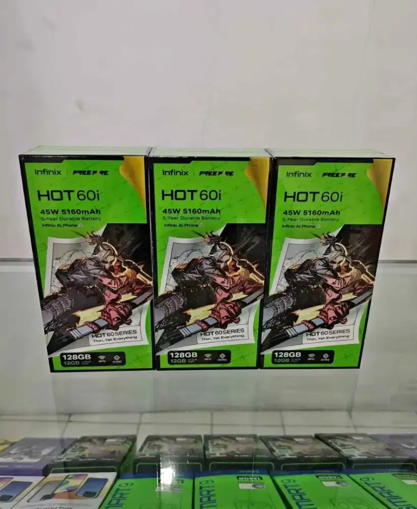 INFINIX HOT 60i RAM 8/256GB SEGEL BOX GARANSI RESMI 1 TAHUN
