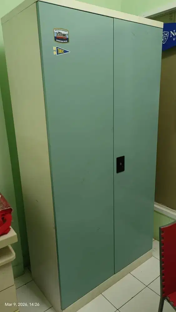 Lemari Arsip Besi 2 Pintu 4 Susun Tosca Beige