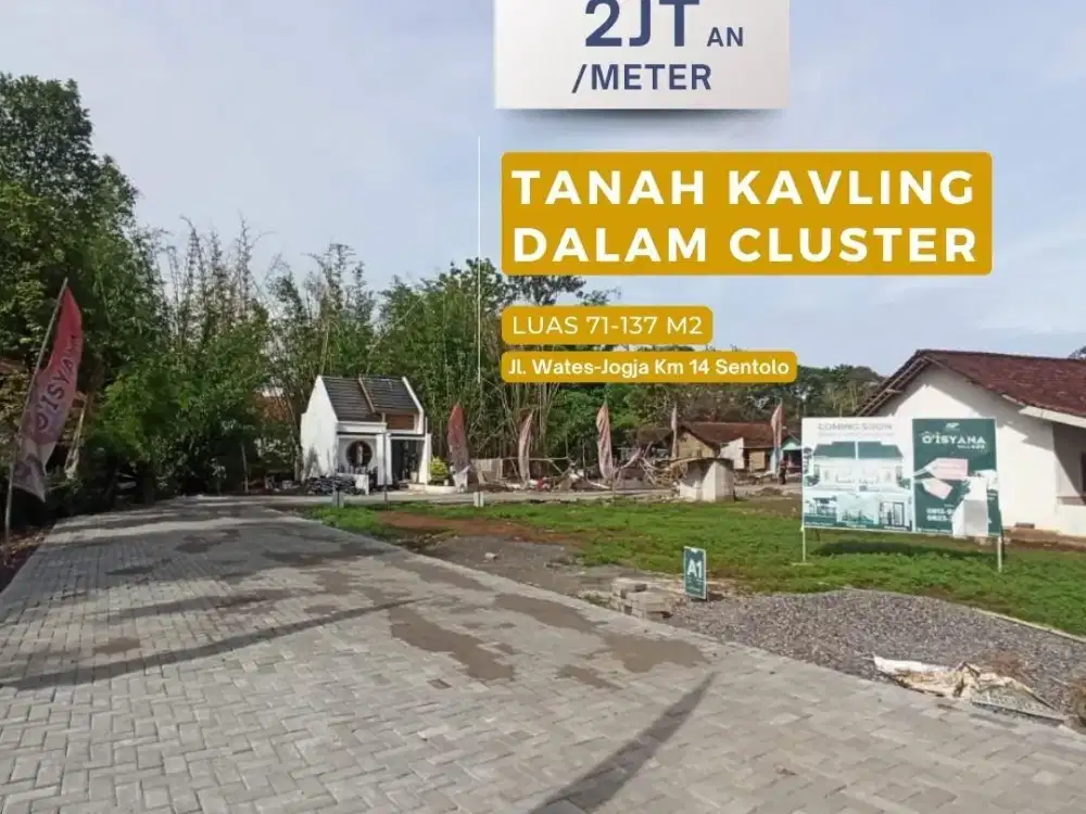 TANAH MURAH YOGYAKARTA HARGA 100 JUTAAN LOKASI STRATEGIS DI SENTOLO