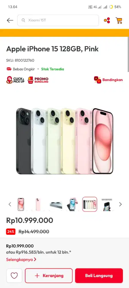 IPHONE 15 BASIC 128GB