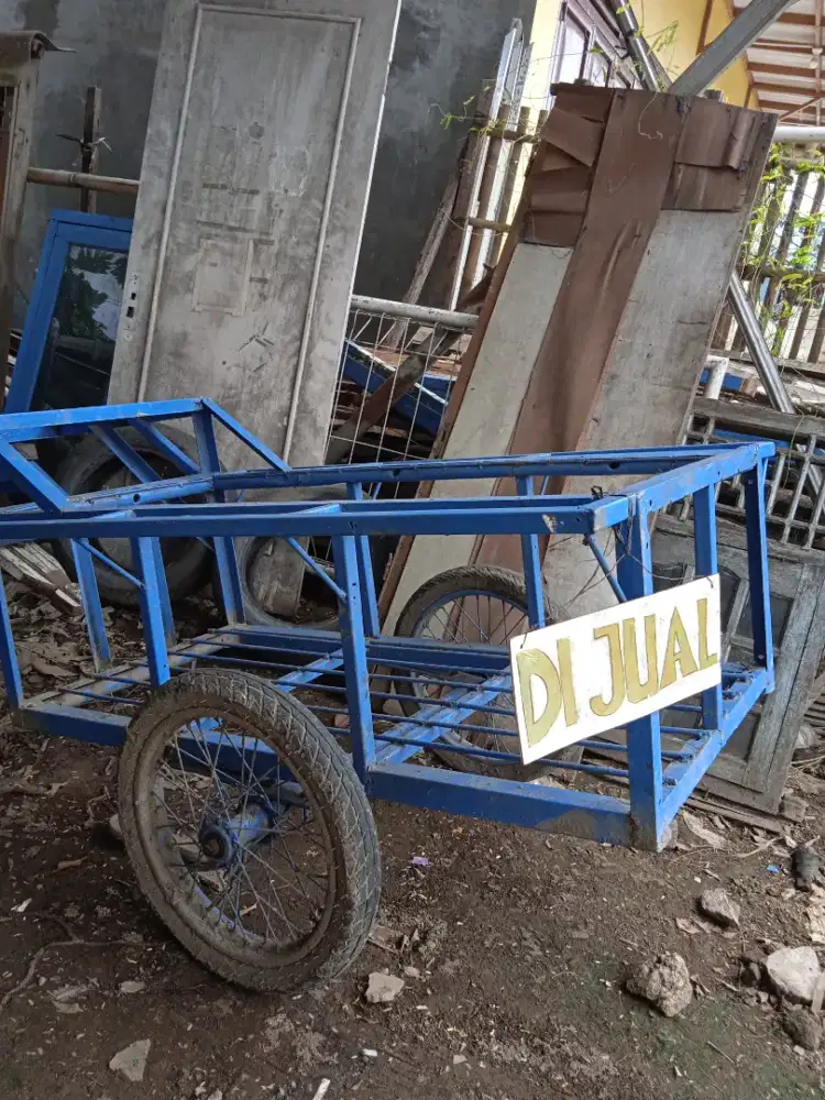 Jual gerobak bahan besi
