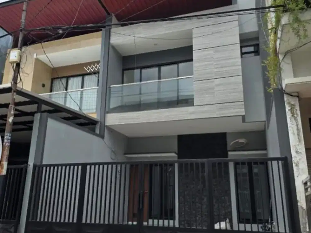 Dijual rumah baru GRESS minimalis jl. Mulyosari utara ROW 3mobil paving tidak banjir