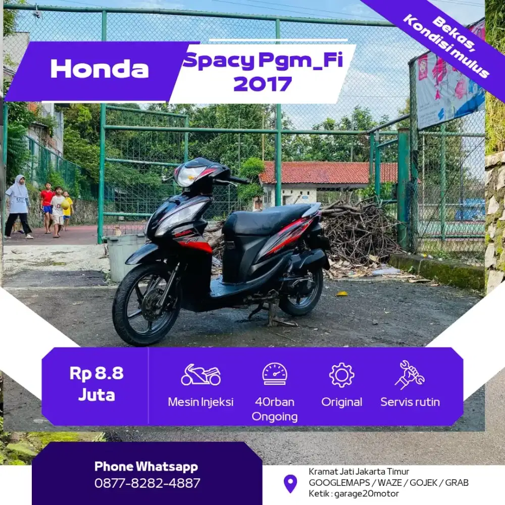 Honda spacy 115cc pgm fi Tahun 2017