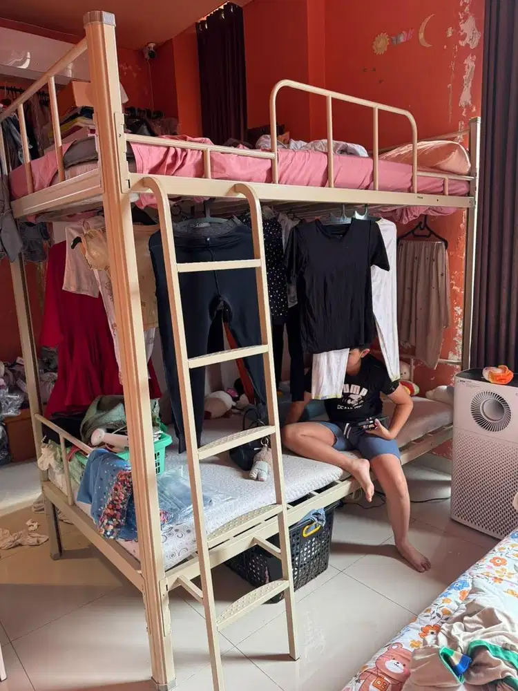 kasur tingkat bahan finishing