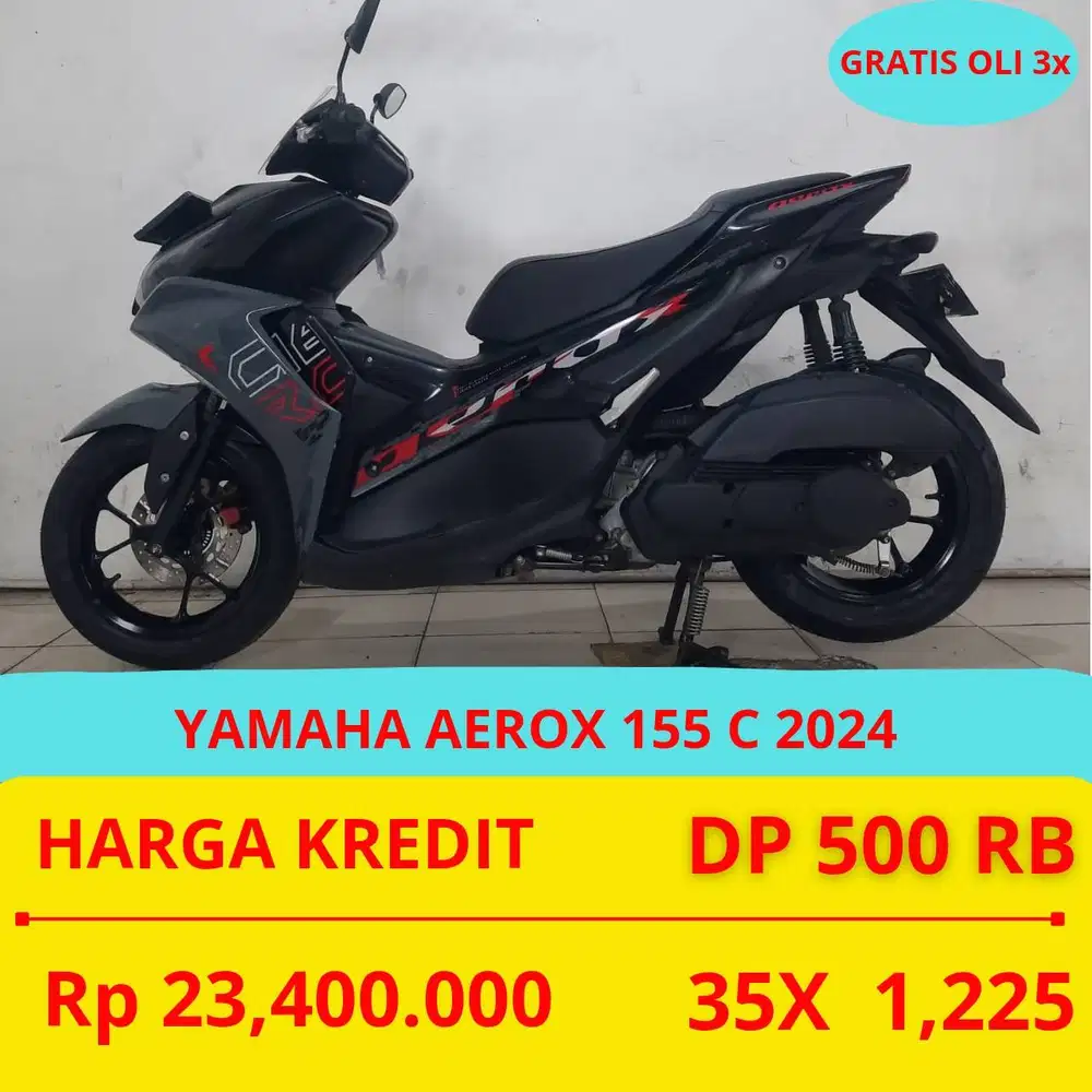PROMO SUKSES MOTOR YAMAHA AEROX 155 C 2024 DP MURAH 500 RIBU GUYSS