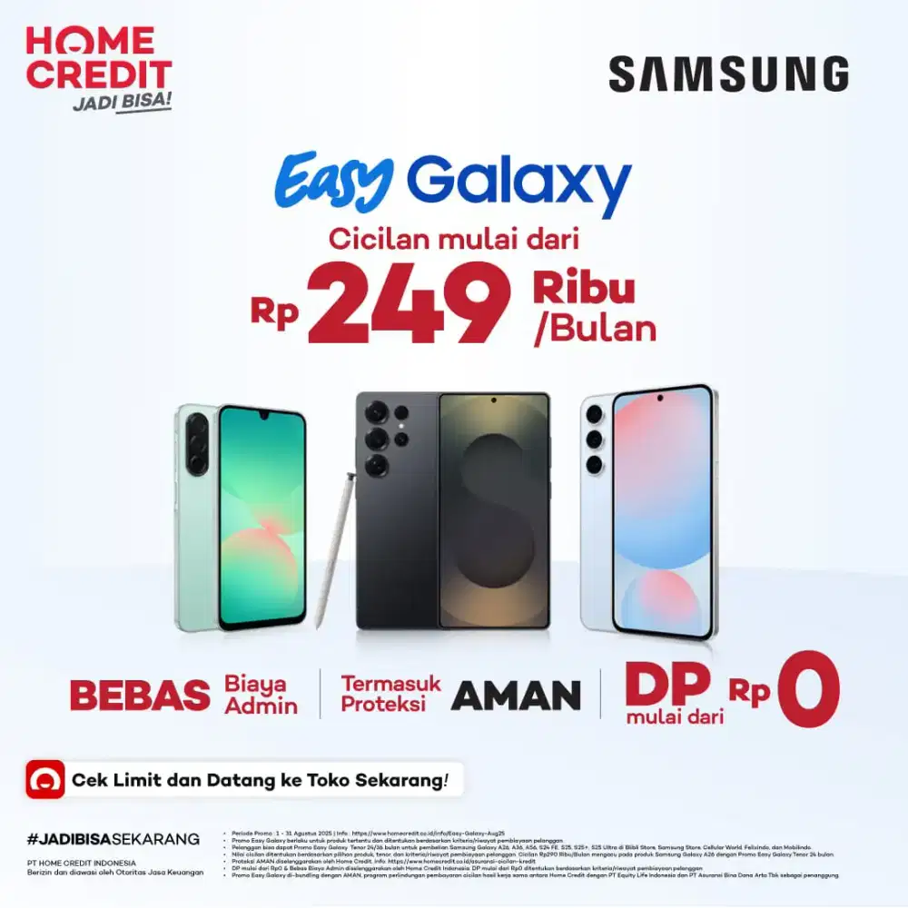 Samsung galaxy flip 7 promo cicilan cukup KTP gratis 2x cicilan