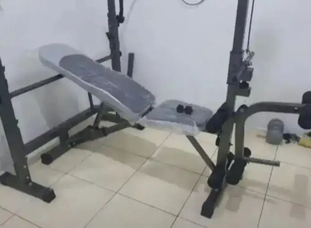 Bench Press Fullset+Stik 1.8m+Beban 40kg