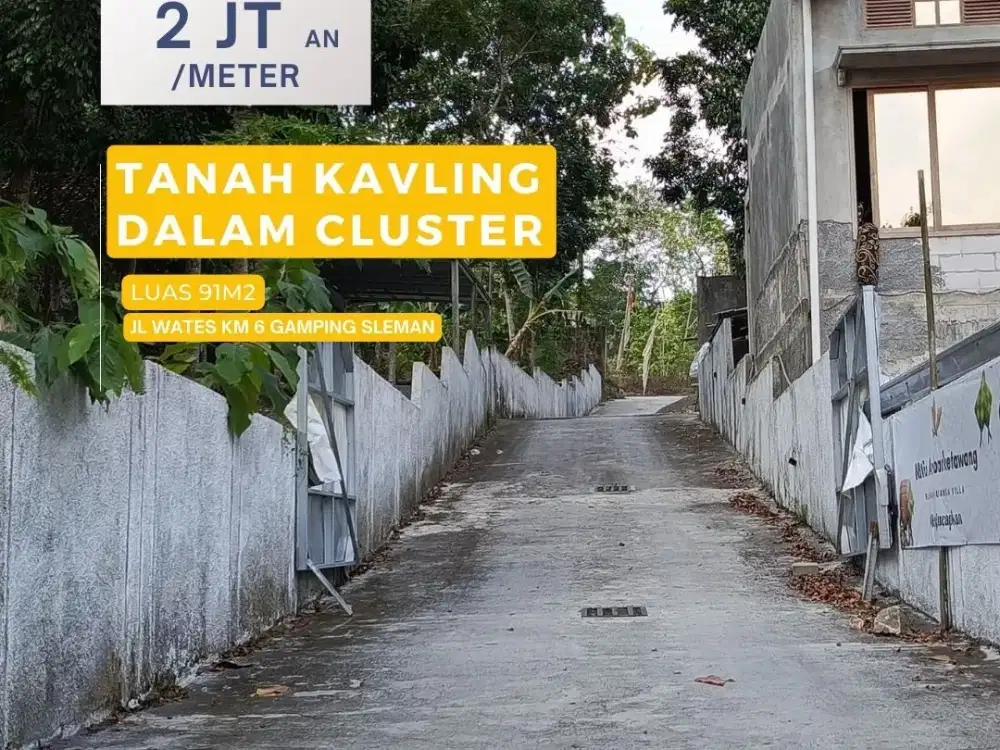 DIJUAL TANAH KAVLING SLEMAN HARGA 100 JUTAAN SAJA DEKAT RS PKU GAMPING