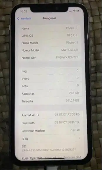 For sala ip 11 256 gb inter like new