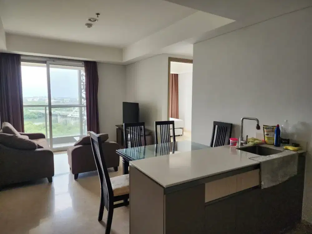 Apartemen Gold Coast Corner 90m² 2+1BR Tower Carribean Full Furnished