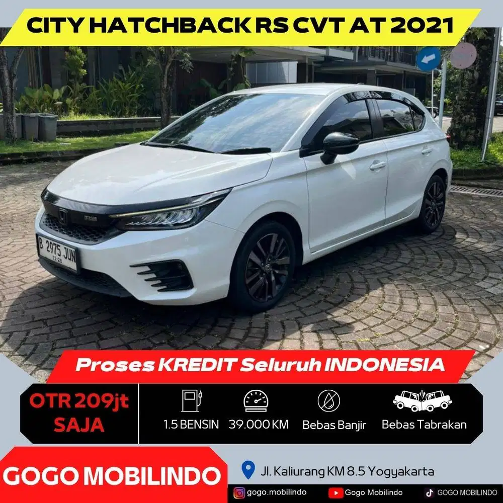 Honda All New City Hatchback RS CVT Matic 2021 ISTIMEWA DP Minim Yaris