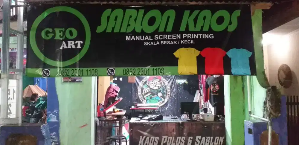 JASA SABLON Kaos Scren printing
Digital printing , sekala besar kecil.