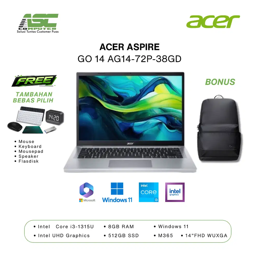 Laptop Acer Aspire Go 14 AG14-72P-38GD