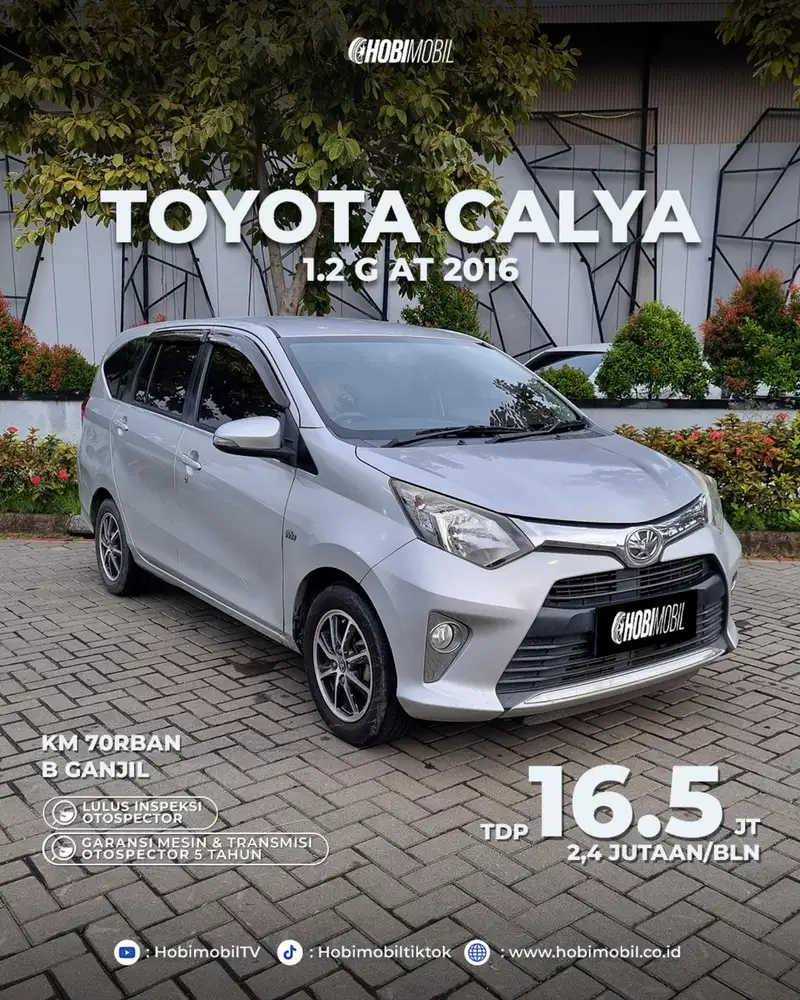 Toyota calya g 1.2 at 2016 garansi mesin transmisi 5th