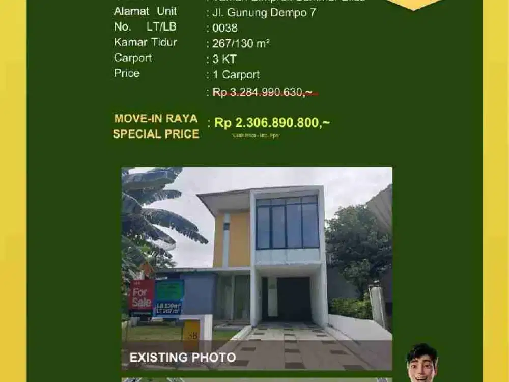 Taman Simpruk Summer Bliss LT 267 m² Siap Huni Harga Diskon