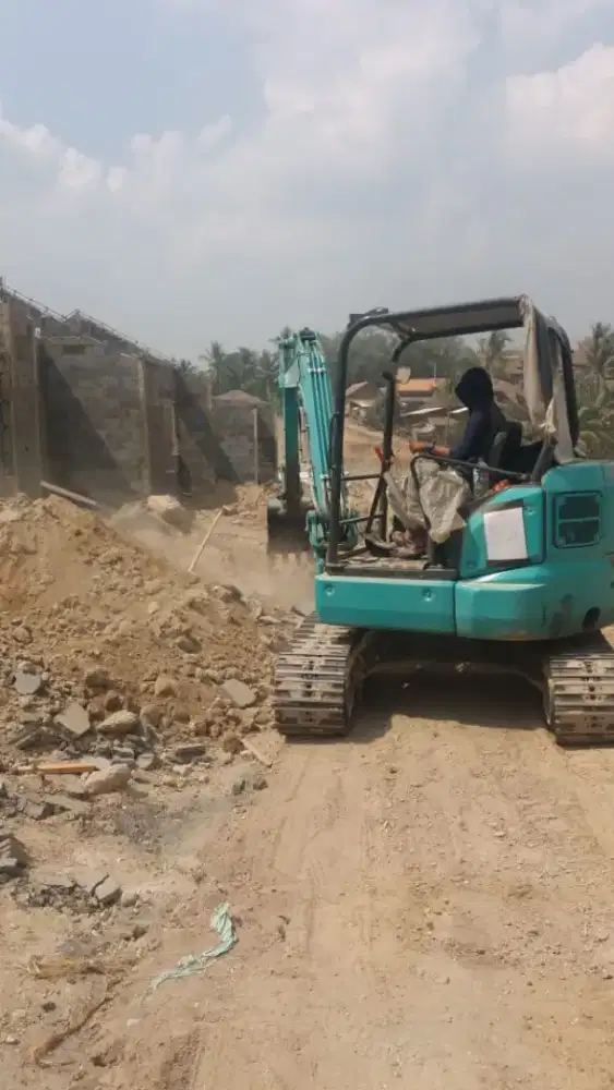 Hotmix aspal jalan land clearing cut and fill galian turap