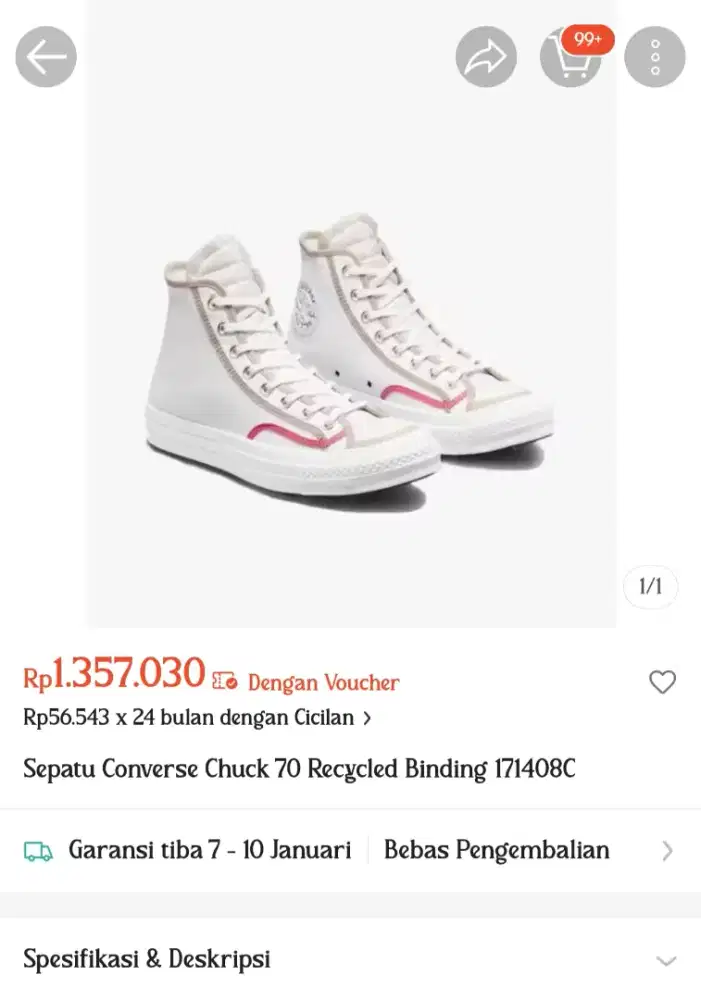 Sepatu converse ori