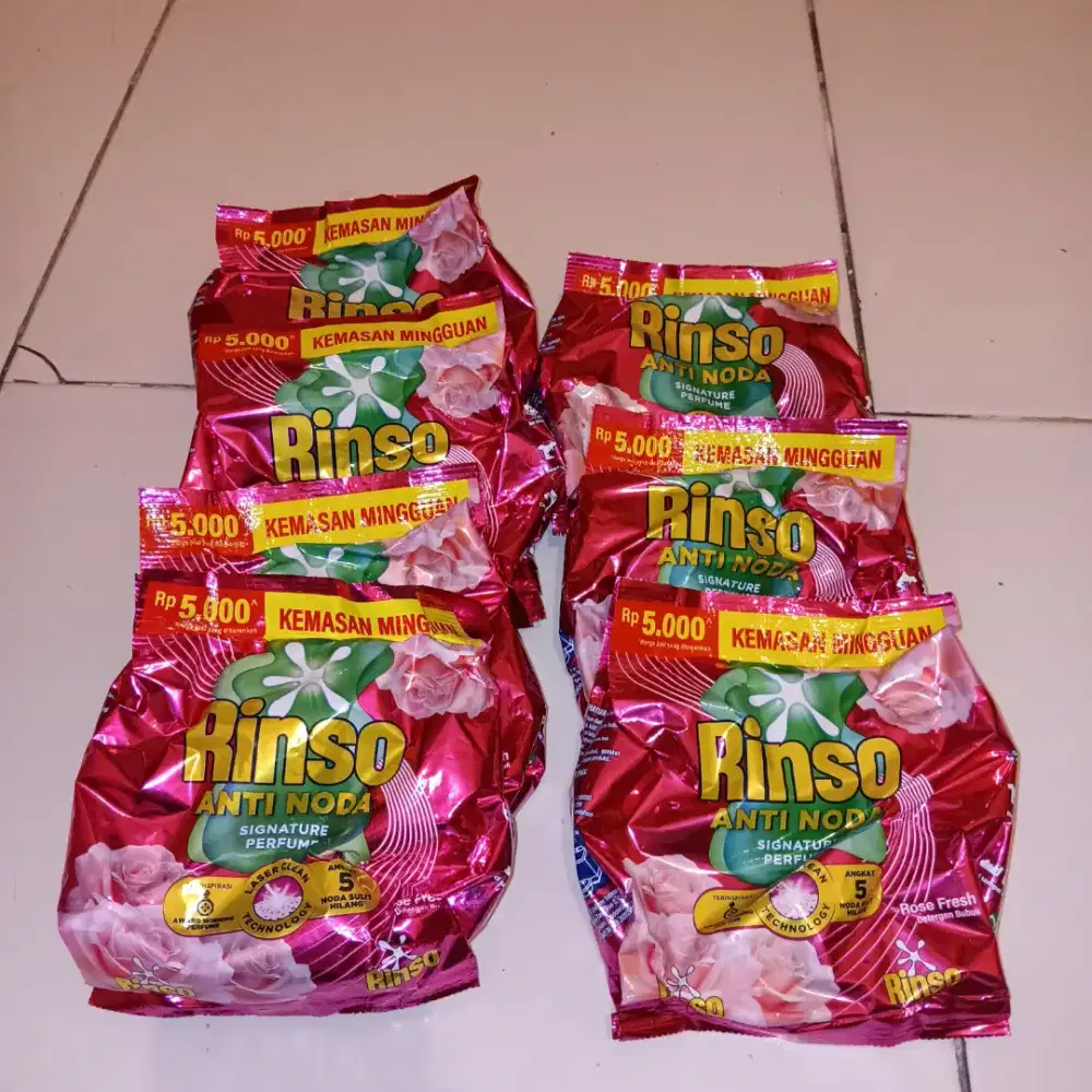 7 bungkus  rinso